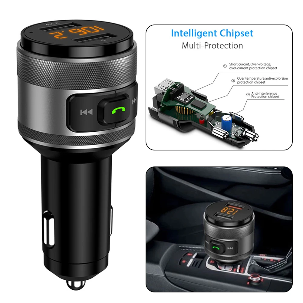 Durable FM Transimitter Charger Adapter Bluetooth V5.0 FM MP3 QC 3.0 Transmitter USB Universal WIDE COMPATIBILITY
Durable FM Transimitter Charger Adapter Bluetooth V5.0 FM MP3 QC 3.0 Transmitter USB Universal WIDE COMPATIBILITY
