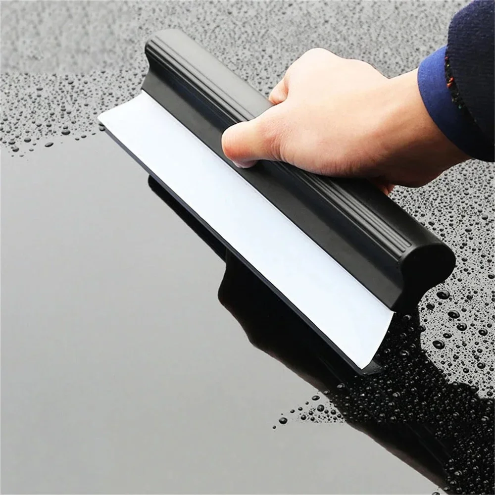 

Car Flexible Soft Silicone Wiper Window Cleaning Glass Scraper Silicone Handy Squeegee Auto Blade Clean Scraping Film Scraper