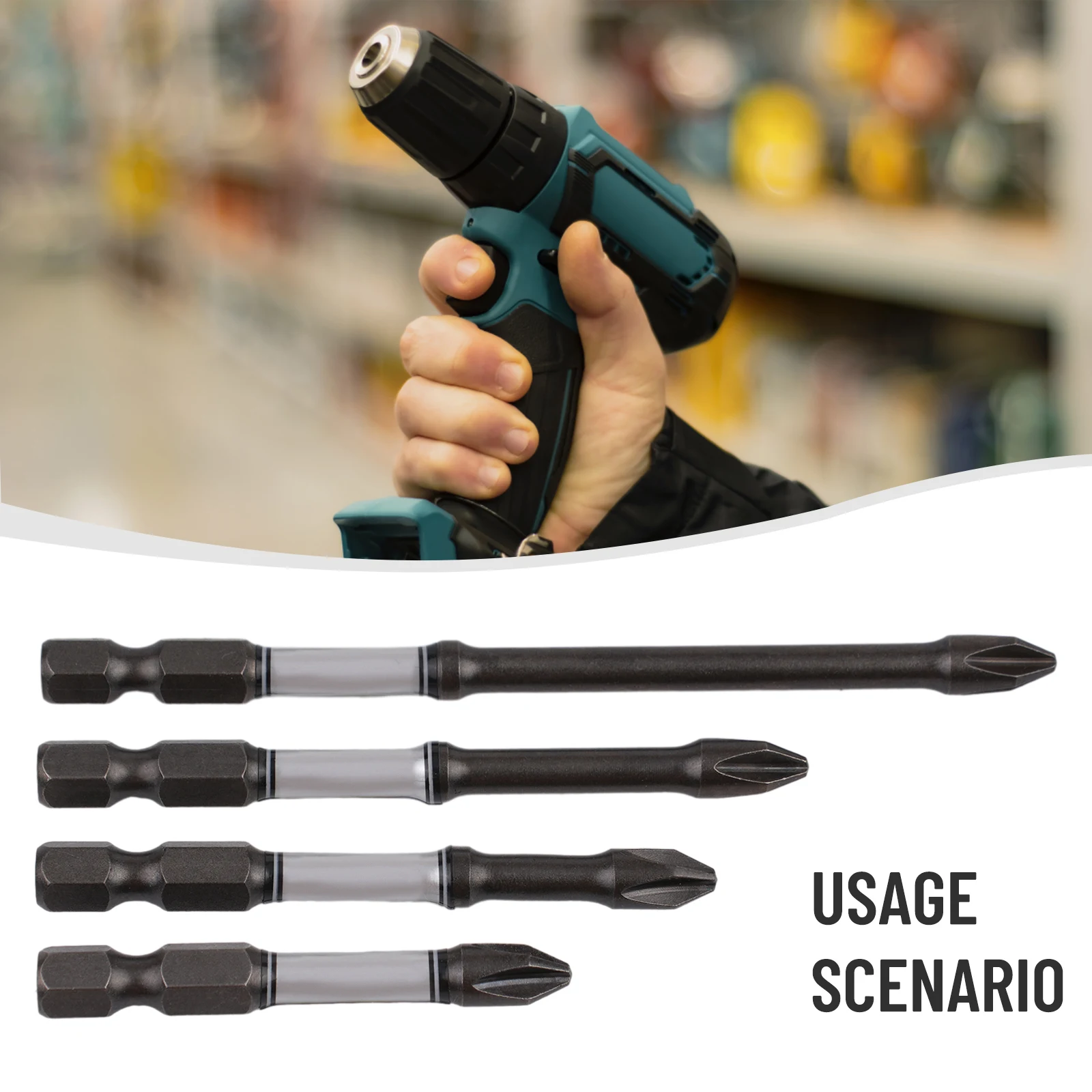 4pcs Anti Slip Magnetic Batch Head Impact Bits PH2 Cross Screwdriver Bit Hex Shank Screwdrivers Bit 50mm 65mm 75mm 100mm
4pcs Anti Slip Magnetic Batch Head Impact Bits PH2 Cross Screwdriver Bit Hex Shank Screwdrivers Bit 50mm 65mm 75mm 100mm