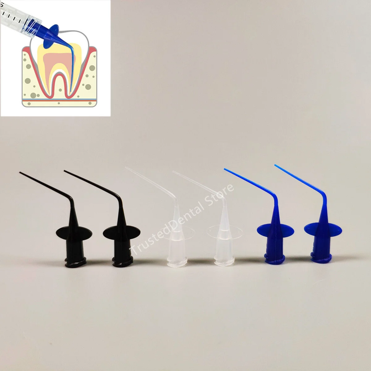 100pcs Dental Endo Disposable Irrigation Needle Curved Tip Flexible Syringe Tips 3 Colors Blue Black Clear
100pcs Dental Endo Disposable Irrigation Needle Curved Tip Flexible Syringe Tips 3 Colors Blue Black Clear
