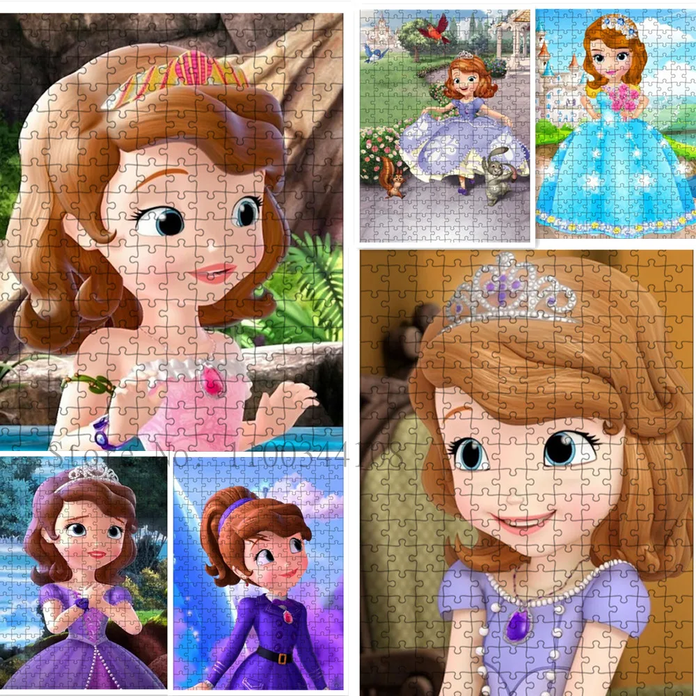 

Disney Sofia Princess Jigsaw Puzzles 1000 Pieces Puzzle for Kids Educational Toys Fun Family Intellectual Games Diy Girl Gift