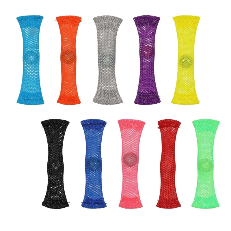 

2023 Hot-Toys Braided Mesh Tube Band Portable Eco Friendly Toy Stress Reliever Anxiety Relief For Sensory Anxiety