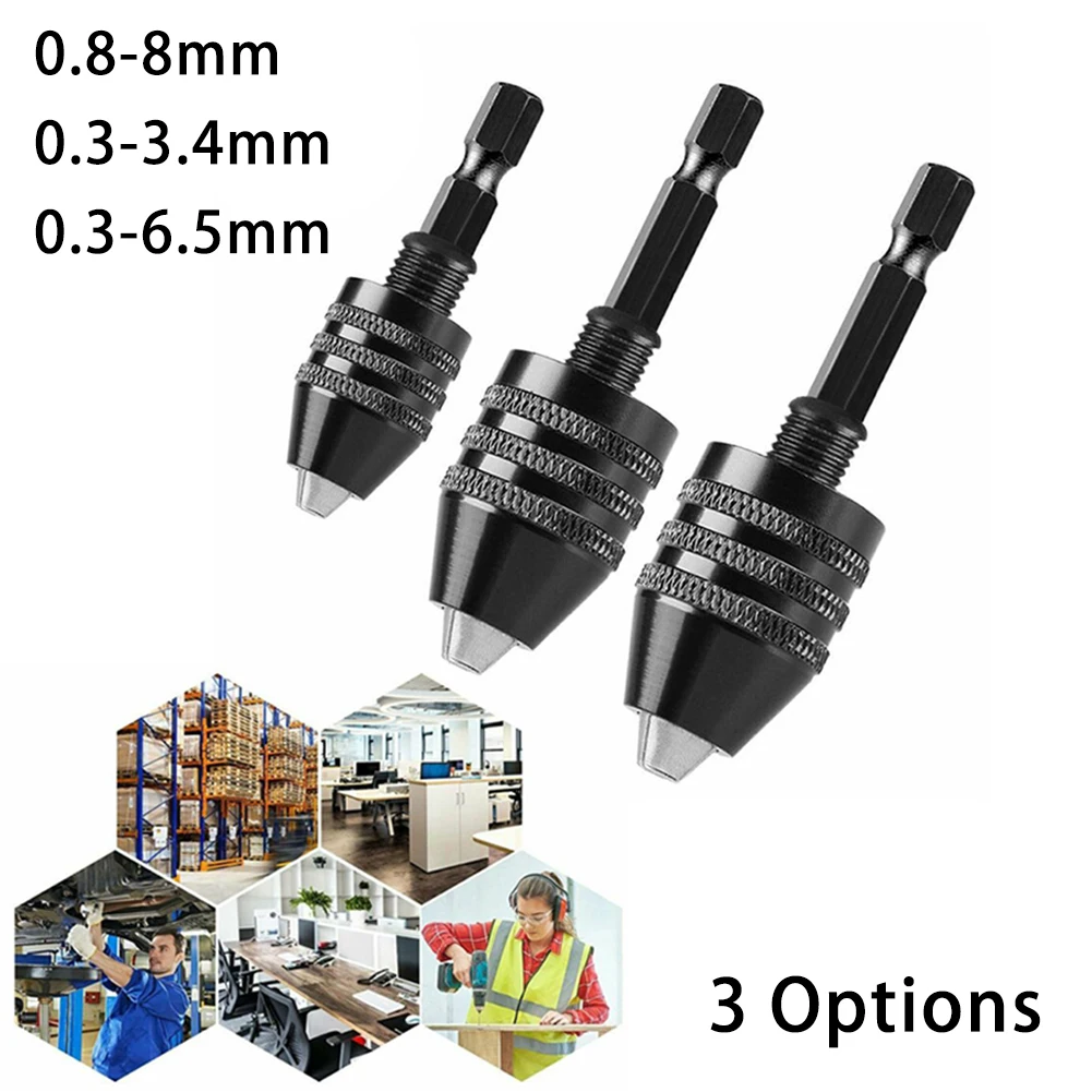 1/4" Keyless Chuck Conversion Screwdriver Hex Shank Adapter Drill Bit Mpact Driver Quick Change Driver Fixture Tool Accessories
1/4" Keyless Chuck Conversion Screwdriver Hex Shank Adapter Drill Bit Mpact Driver Quick Change Driver Fixture Tool Accessories