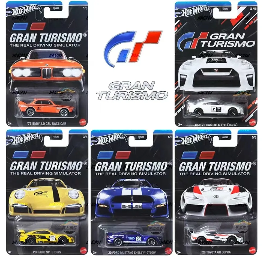 

Genuine Hot Wheels Car Gran Turismo Boys Toys 1/64 Diecast Toyota Supra Porsche 911 Nissan GTR BMW Ford Mustang Birthday Gift