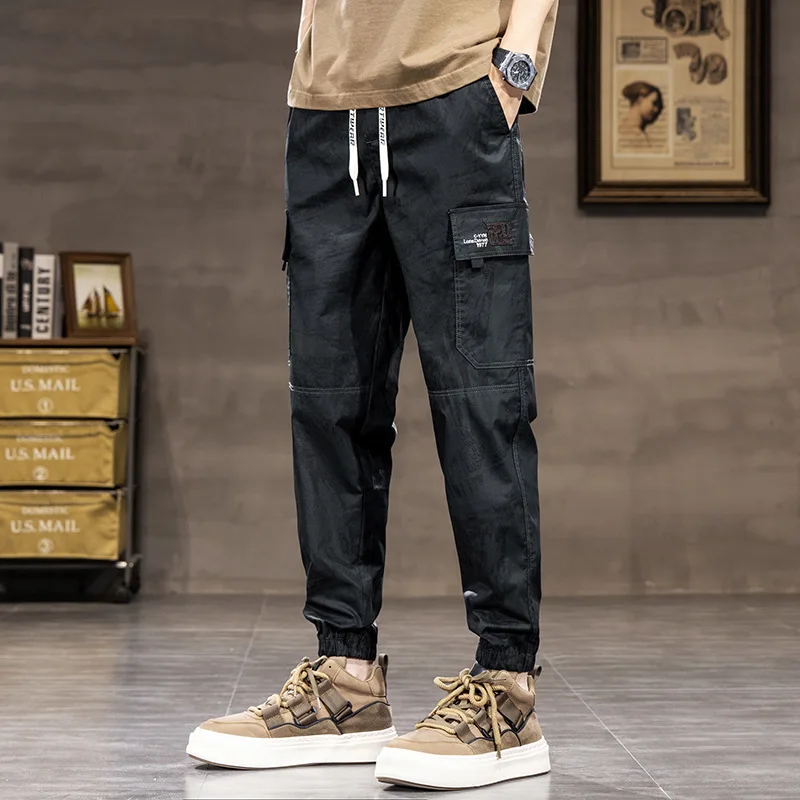 

Camouflage Pants Men's Summer Thin Fashionable Quick-Drying Breathable Loose Harem Ankle-Tied Casual Men's Pants