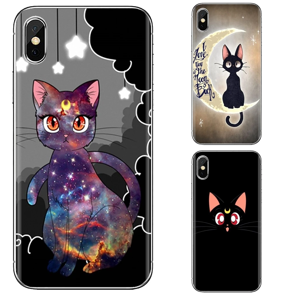 Мягкие чехлы с комиксами Сейлор Мун луна кот для Huawei P50 P30 P40 P20 P8 P9 P10 Lite Pro 2016 2017 P Smart