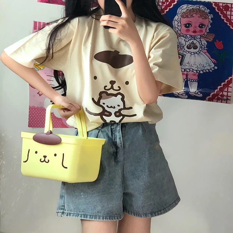 Kawaii Sanrio аниме футболка Милая помпомпурин мультфильм летние короткие рукава свободные мягкие удобные оригинальные детские подарки
Kawaii Sanrio аниме футболка Милая помпомпурин мультфильм летние короткие рукава свободные мягкие удобные оригинальные детские подарки