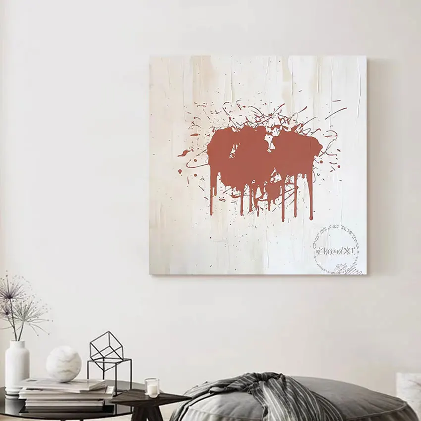 Red Color Dying Hand-painted Abstract Luxury Acrylic Painting Poster Artwork Big Size Wall Picture For Hotel Decoration
Red Color Dying Hand-painted Abstract Luxury Acrylic Painting Poster Artwork Big Size Wall Picture For Hotel Decoration