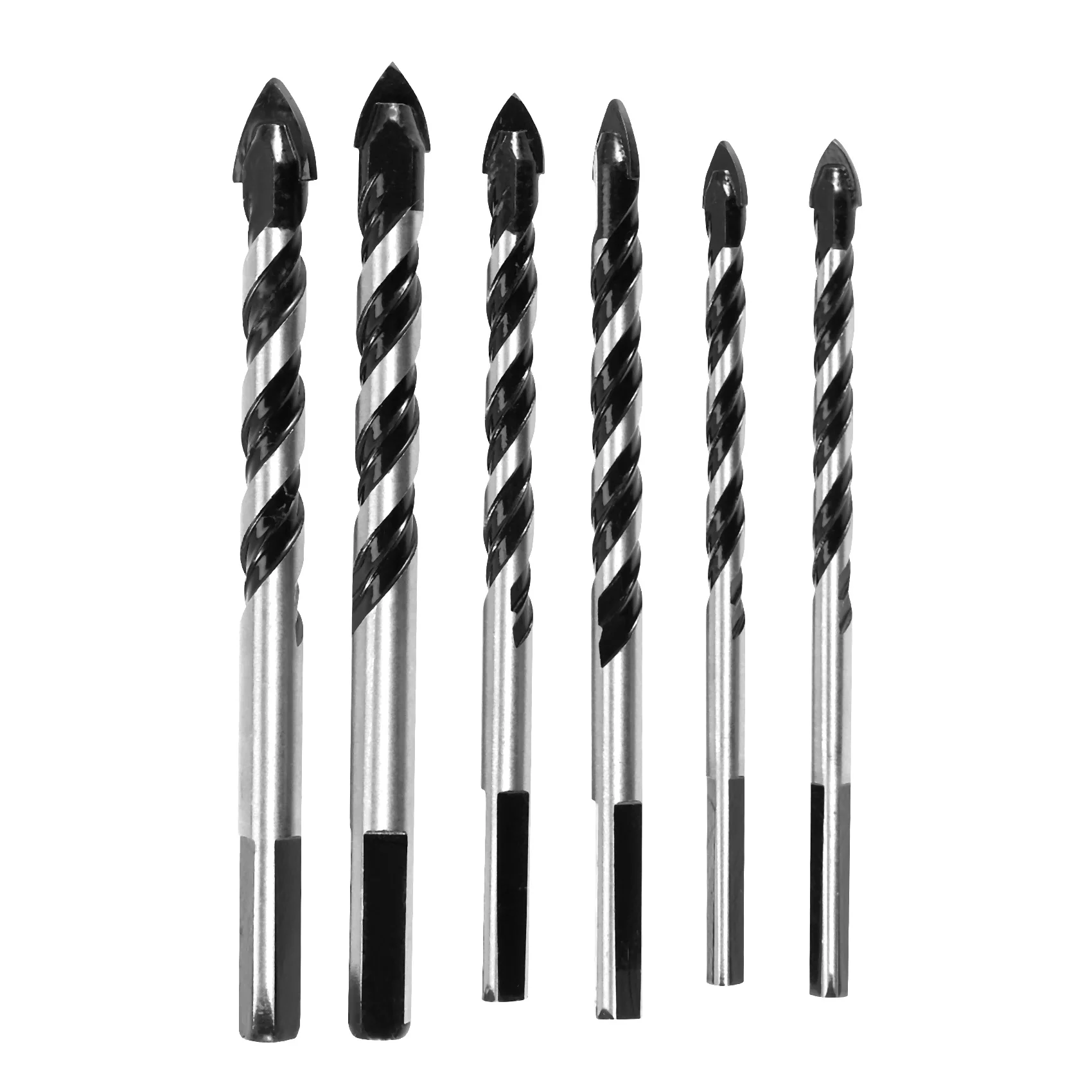 6PCS Ceramic Tile Drill Bits,Masonry Drill Bits Set for Glass, Brick, Concrete, Wood Tungsten Carbide Tip for Wall Mirror and
6PCS Ceramic Tile Drill Bits,Masonry Drill Bits Set for Glass, Brick, Concrete, Wood Tungsten Carbide Tip for Wall Mirror and