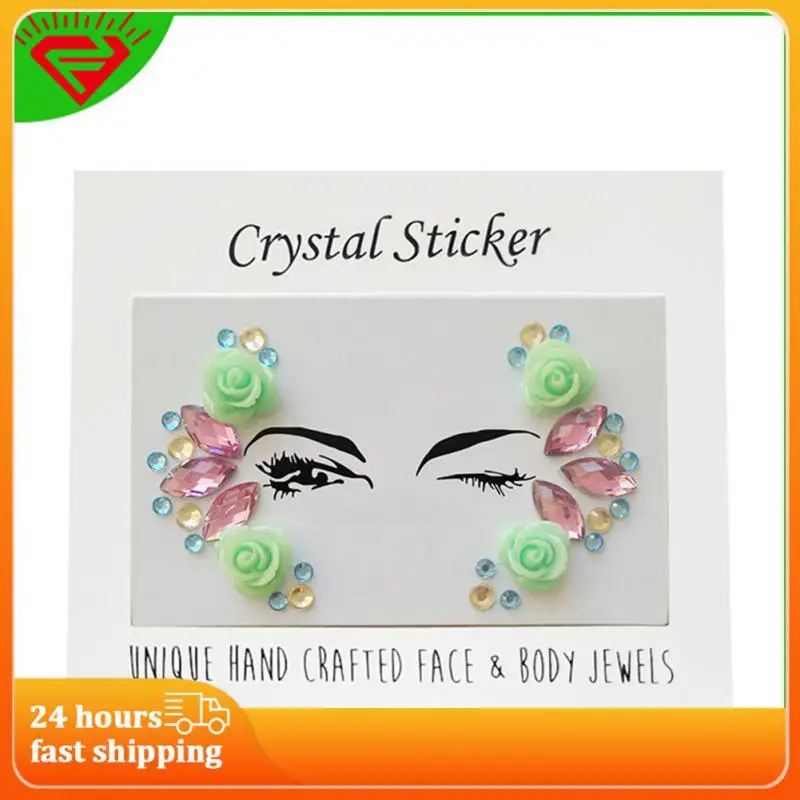 

Tattoo Sticker Glitter Makeup Eyeliner Eyeshadow Face Rhinestone Sticker Jewelry Eyes Makeup Crystal Rhinestones Sticker