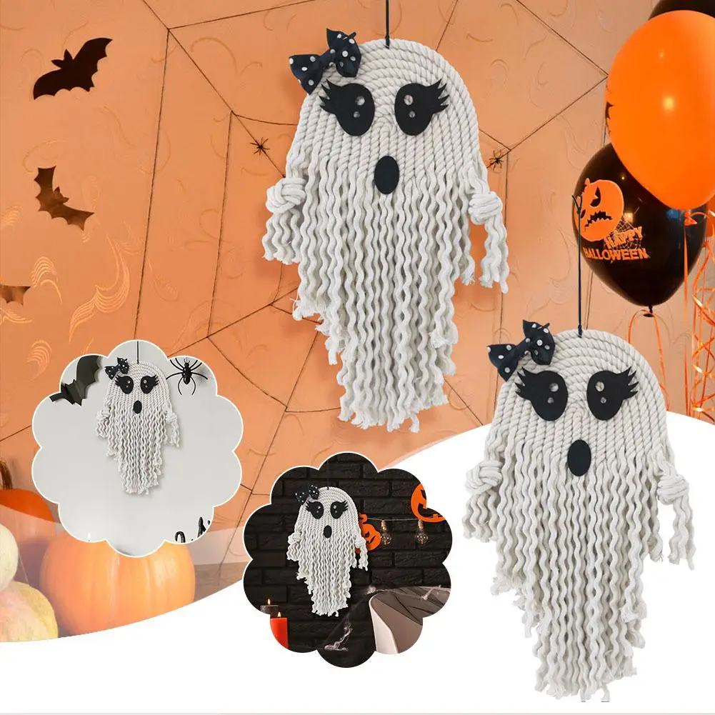Halloween Cute White Ghost Pendant Handmade Woven Goods Holiday Ghost Props Decoration Pendant Scene Horror Decoration X1T1
Halloween Cute White Ghost Pendant Handmade Woven Goods Holiday Ghost Props Decoration Pendant Scene Horror Decoration X1T1