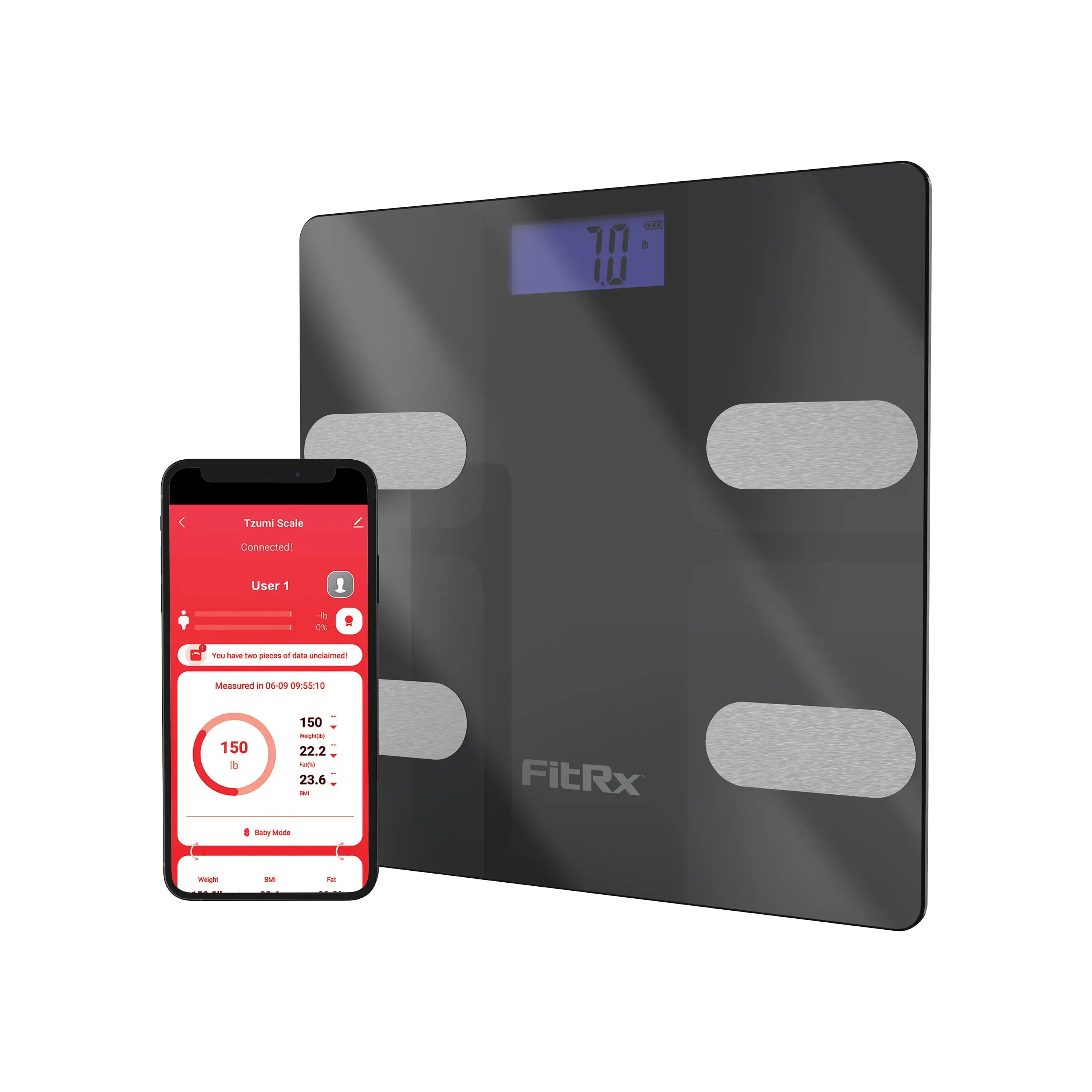 Умные весы FitRx, цифровые весы для тела с Bluetooth, измерение веса, ИМТ, ИМТ и многое другое, с приложением, аккумулятором
Умные весы FitRx, цифровые весы для тела с Bluetooth, измерение веса, ИМТ, ИМТ и многое другое, с приложением, аккумулятором