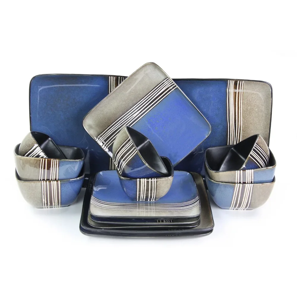 Kitchen Furniture Bowl Set 16 Piece Double Bowl Dinnerware Set for 4 Ceramic Durability European American Style
Kitchen Furniture Bowl Set 16 Piece Double Bowl Dinnerware Set for 4 Ceramic Durability European American Style