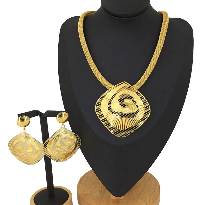 Yuminglai Gold Color Dubai Jewelry Sets for Women African Luxury Jewelries Italian Gold Plated Jewelry Sets FHK12919
Yuminglai Gold Color Dubai Jewelry Sets for Women African Luxury Jewelries Italian Gold Plated Jewelry Sets FHK12919