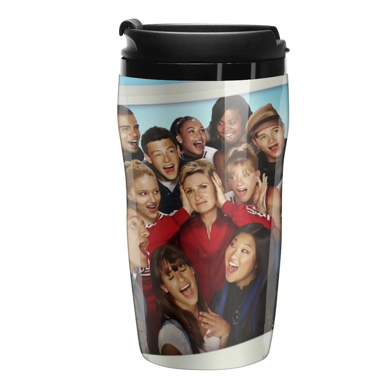 

Новая дорожная кофейная кружка Glee, черная кофейная чашка, кофе и чай, оригинальные и забавные чашки для отдыха