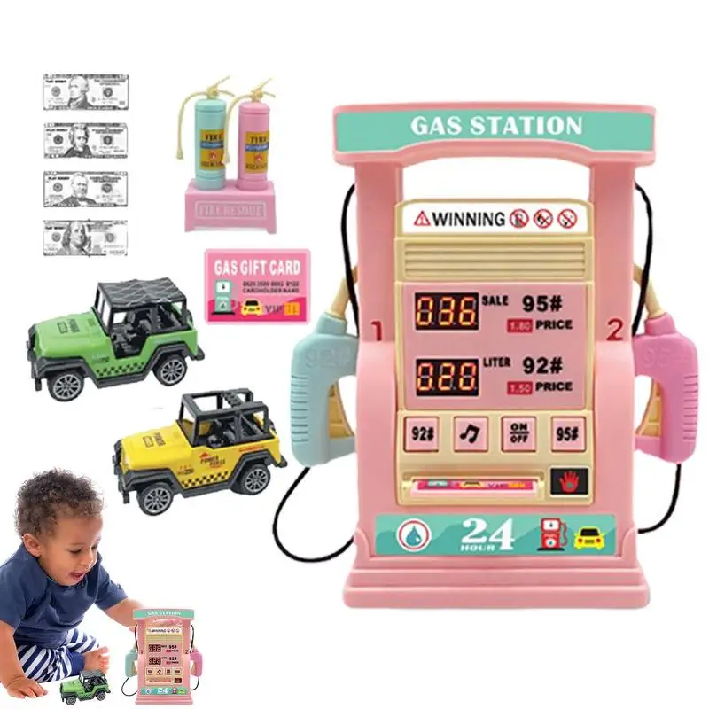 

Детская бензиновая насосная аналоговая Голосовая подсказка умная бензиновая станция интерактивные игрушки для родителей и детей Обучающие Развивающие игрушки для путешествий