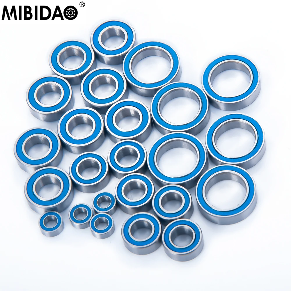 MIBIDAO 24Pcs/lot Complete Blue Ball Bearing Chrome Steel Rubber Sealed For 1/10 Baja Rey Rock Rey RC Crawler Car Parts
MIBIDAO 24Pcs/lot Complete Blue Ball Bearing Chrome Steel Rubber Sealed For 1/10 Baja Rey Rock Rey RC Crawler Car Parts