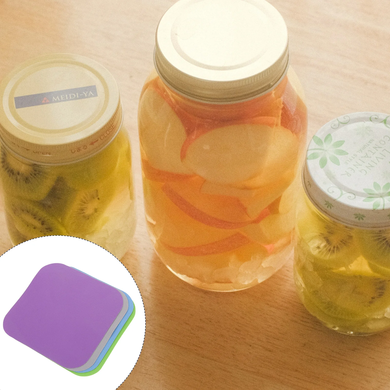 Rubber Bottle Opening Mat Kitchen Gadget Household Opener Pads Rubber Mats Square Coasters Clamp Jar Lid Gripper Green 
Rubber Bottle Opening Mat Kitchen Gadget Household Opener Pads Rubber Mats Square Coasters Clamp Jar Lid Gripper Green