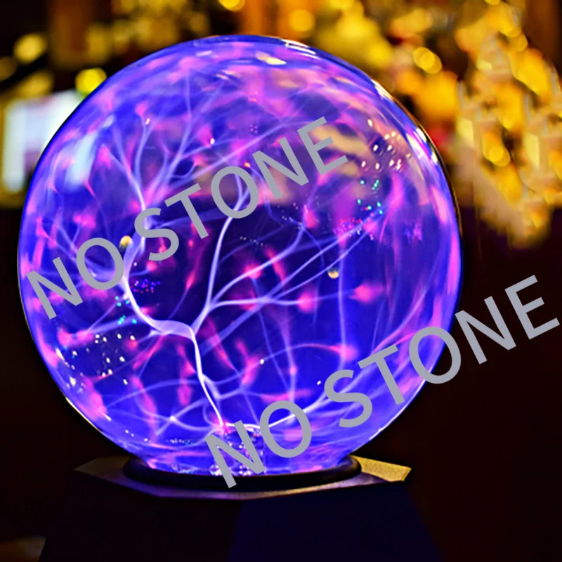 

6-Inch Ion Ball Glow Ball Simulation Coil Red Light Blue Light 15cm Glass Diameter Lightening Ball