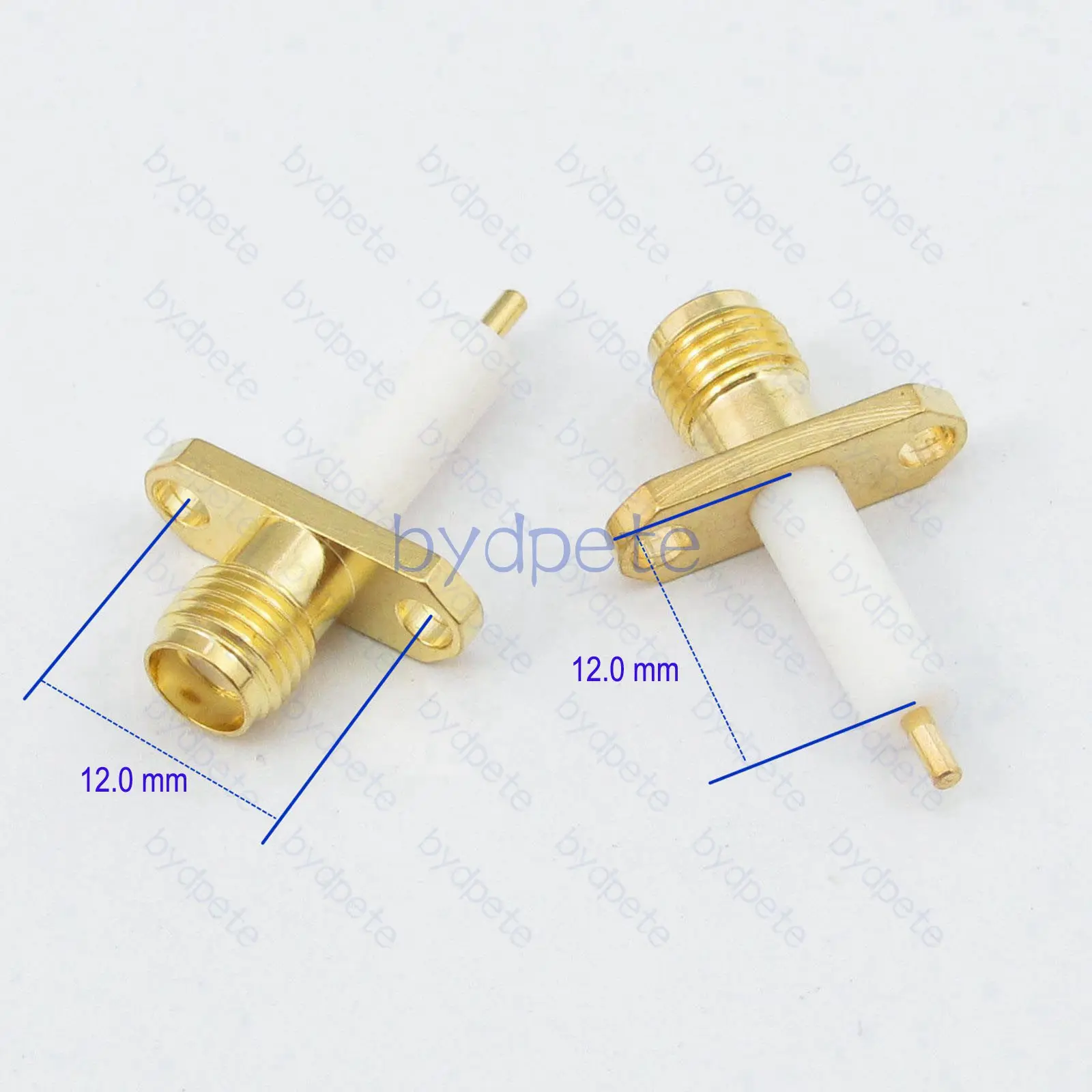 SMA Female 2Hole Panle RFConnector Female Pin Crimp for RG316 RG174 cable 12.0mm 
SMA Female 2Hole Panle RFConnector Female Pin Crimp for RG316 RG174 cable 12.0mm