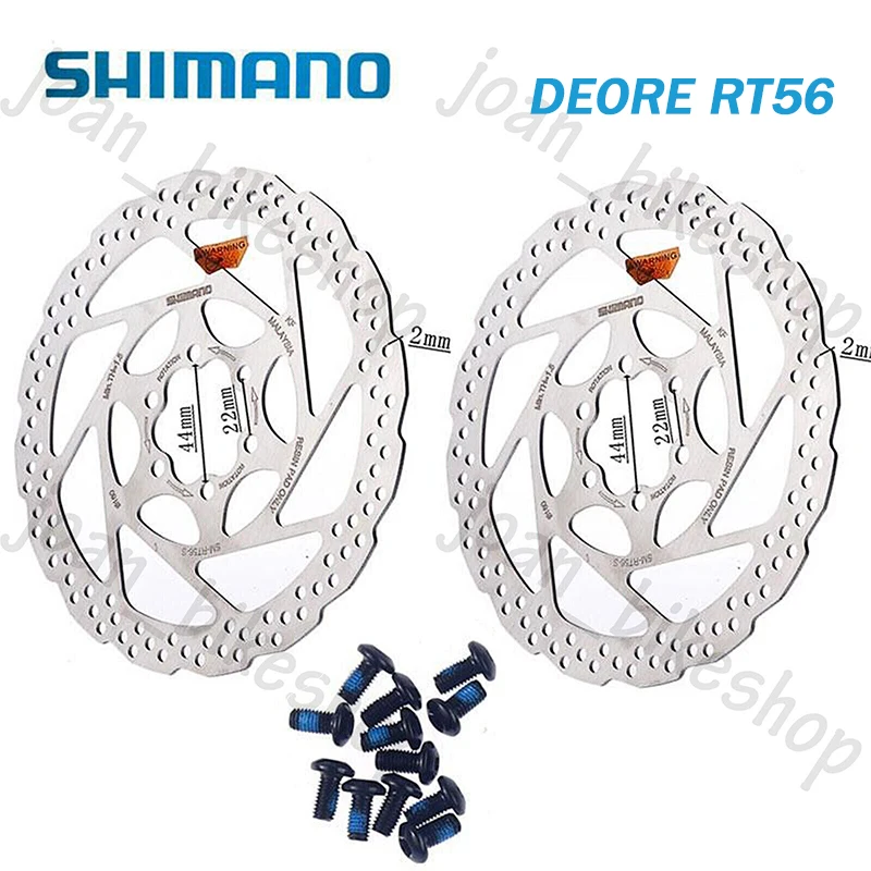 

Shimano Deore RT56 Rotors 160mm 180mm Bike Disc Brake Rotor 6 Bolts Mountain Bike Disc RT56 Brake Rotor MTB Hydraulic Brakes