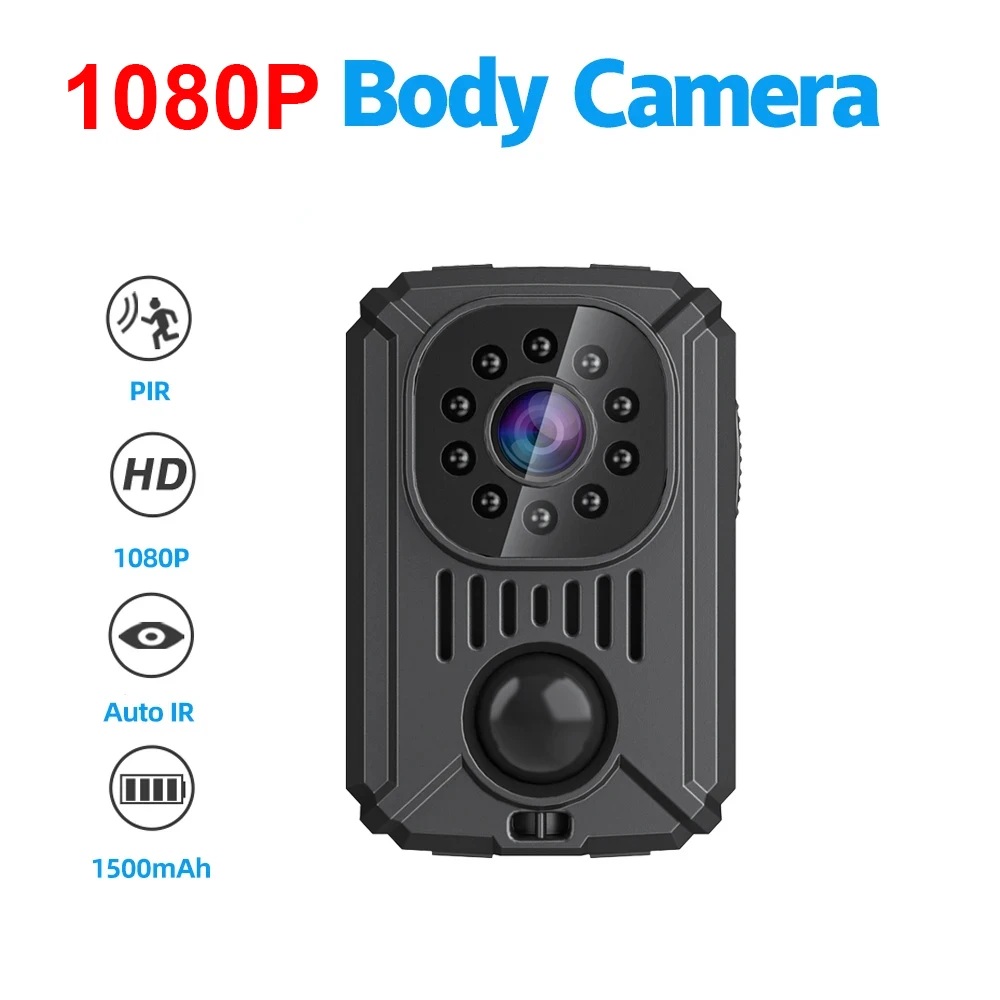 

MD31 Mini PIR Video Body Camera Back Clip Photography DV Smart Camera HD 1080P Recorder Motion Activated Small Nanny Cam for Car