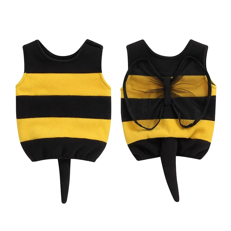 Kids Halloween Bee Costume Classic Striped Print Hoodies Tank Tops with Wings and Tail for Toddler Cosplay Party Holiday Outfit
Kids Halloween Bee Costume Classic Striped Print Hoodies Tank Tops with Wings and Tail for Toddler Cosplay Party Holiday Outfit
