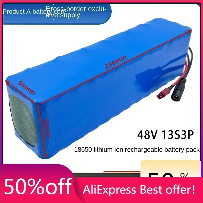 

48V 100000mAh 18650 Battery Pack for Electric Scooters/Balance Bikes High Capacity