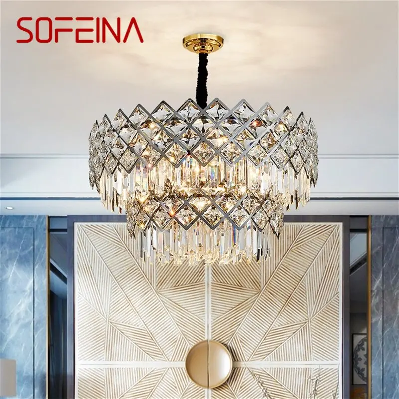 SOFEINA Crystal Pendant Light Postmodern Creative Chandelier LED Luxury Lamp For Home Decoration
SOFEINA Crystal Pendant Light Postmodern Creative Chandelier LED Luxury Lamp For Home Decoration