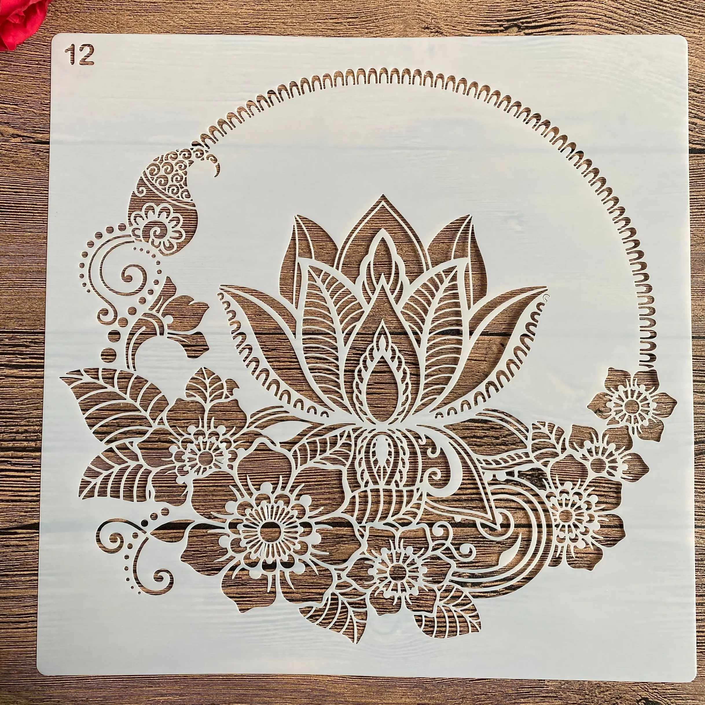 30 * 30cm size diy mold for painting stencils stamped photo album embossed paper card on wood, fabric,wall mandala stencils
30 * 30cm size diy mold for painting stencils stamped photo album embossed paper card on wood, fabric,wall mandala stencils