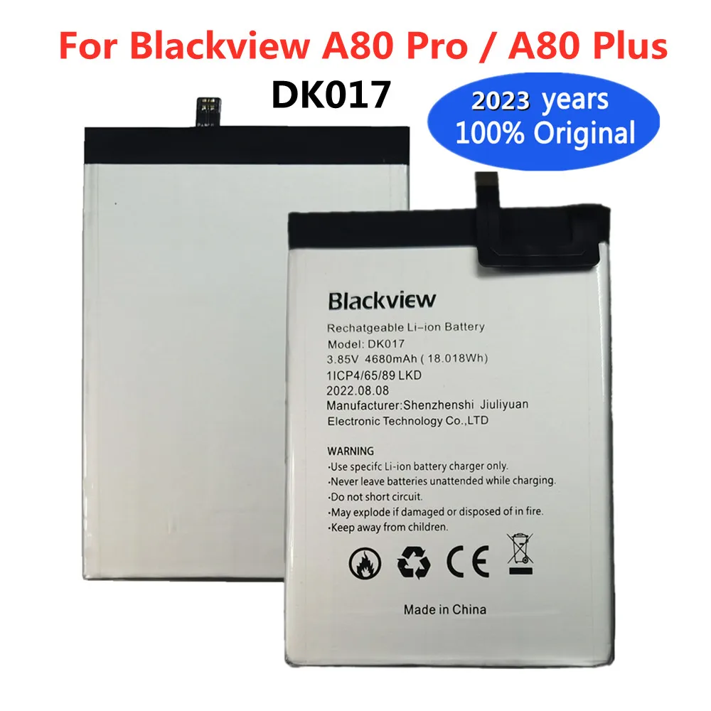 2023 Year Original Blackview A80 DK017 4680mAh Battery For Blackview A80 Pro / A80 Plus Mobile Smart Phone Replacement Batteries
2023 Year Original Blackview A80 DK017 4680mAh Battery For Blackview A80 Pro / A80 Plus Mobile Smart Phone Replacement Batteries