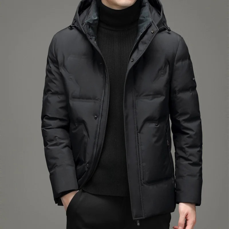 

Men's Winter Jackets White Duck Down Jacket Men Fashion Puffer Jacket Men Clothing Casual Warm Male Coat Jaqueta Masculina Lq775