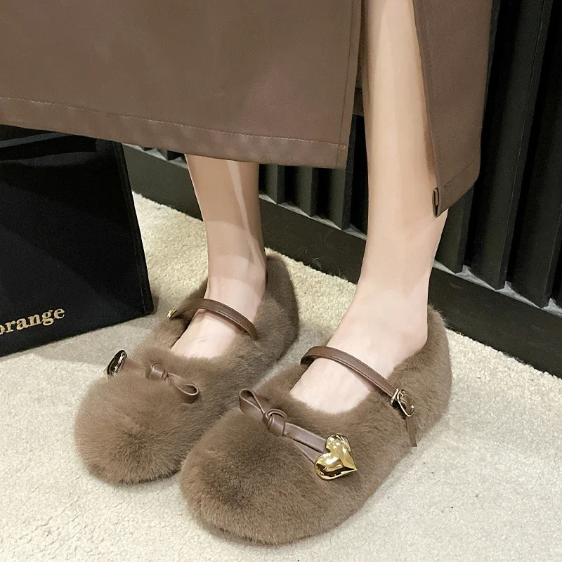 Fur Women Flats Warm Cotton Boots Cozy Walking Short Plush New Loafer Shoes 2024 Winter Shallow Designer Zapatos Para Mujeres
Fur Women Flats Warm Cotton Boots Cozy Walking Short Plush New Loafer Shoes 2024 Winter Shallow Designer Zapatos Para Mujeres
