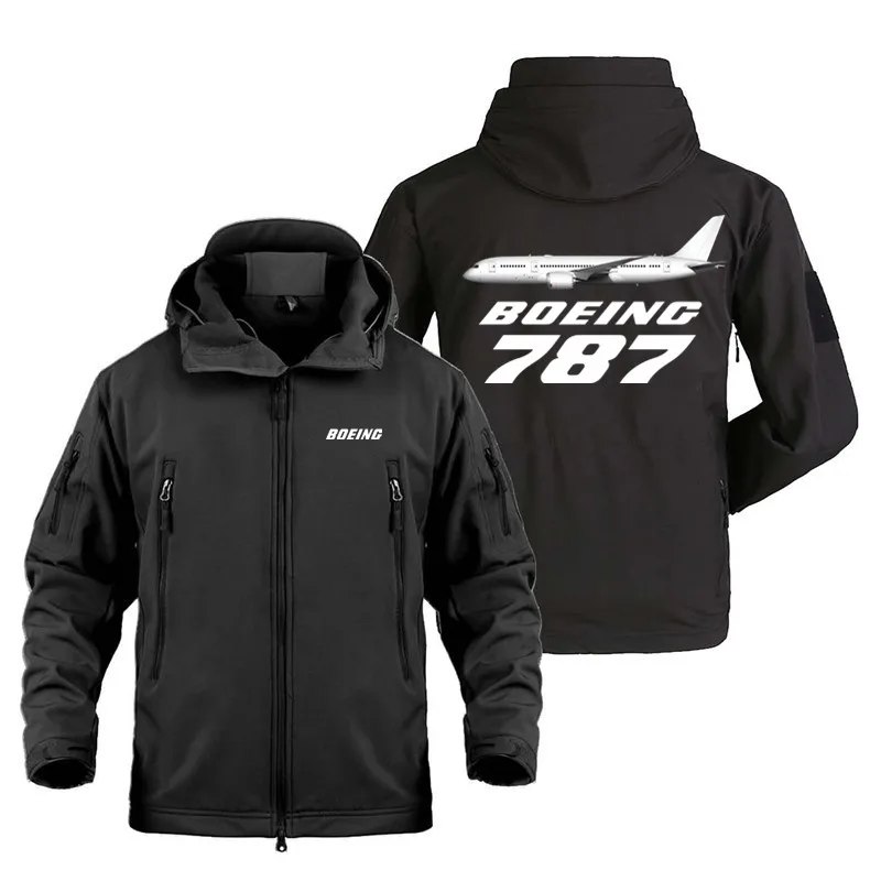 

Military Outdoor Man Coat Jacket Top Quality Fleece Warm The Boeing 787 Pilots Windproof Waterproof SoftShell Jackets for Men