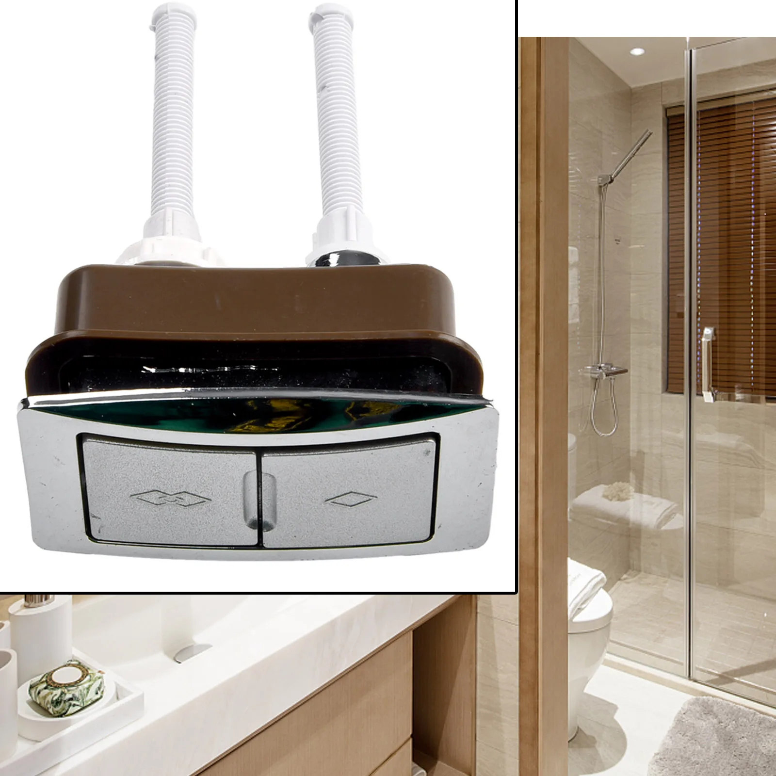 Toilet Drain Valve Dual Flush Tank Button Rectangular Toilet Water Saving Valve Drain Switch Button Bathroom Accessories
Toilet Drain Valve Dual Flush Tank Button Rectangular Toilet Water Saving Valve Drain Switch Button Bathroom Accessories