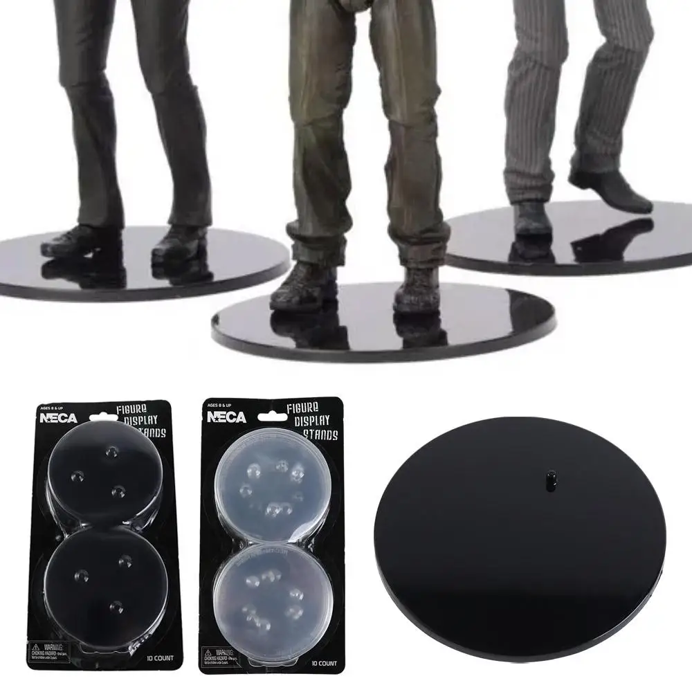 

Model Toy Neca Stands 6 - 8" Inch Clear/Black Action Figure Display Stands 9cm Plastic Model Display Base Fans Collectible