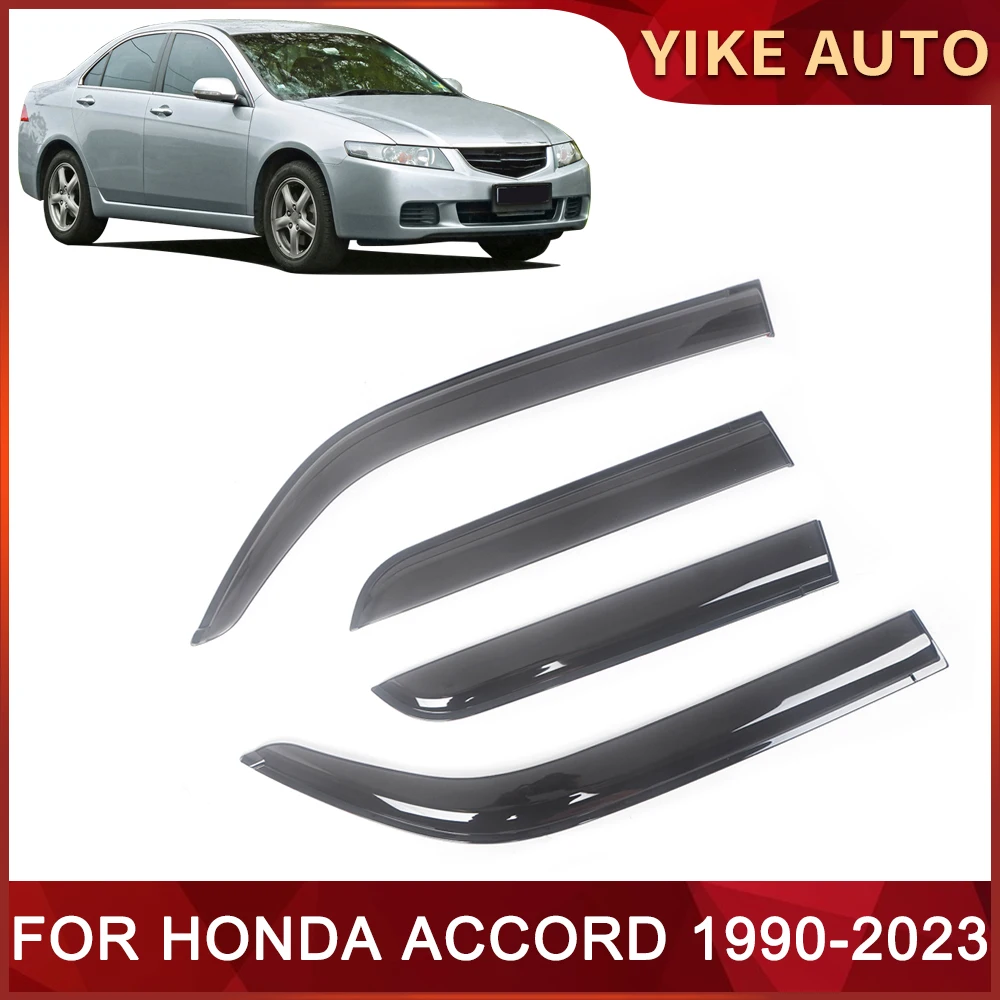 

Window Visor for HONDA ACCORD 1990-2023 Weathershie Door Visor Wind Sun Rain Guards Side Window Wind Deflectors Auio