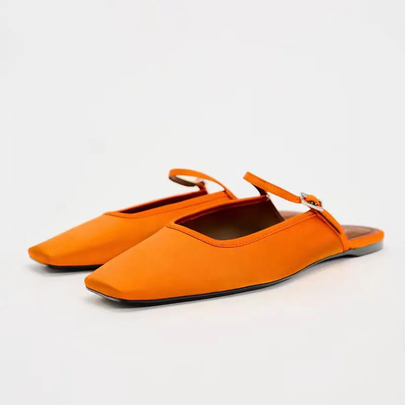 TRAF Women Flat Mules Sandals 2024 Summer New Flat Head Buckle Strap Leaky Heel Shoes Fashion Outdoor Model Slippers For Women
TRAF Women Flat Mules Sandals 2024 Summer New Flat Head Buckle Strap Leaky Heel Shoes Fashion Outdoor Model Slippers For Women