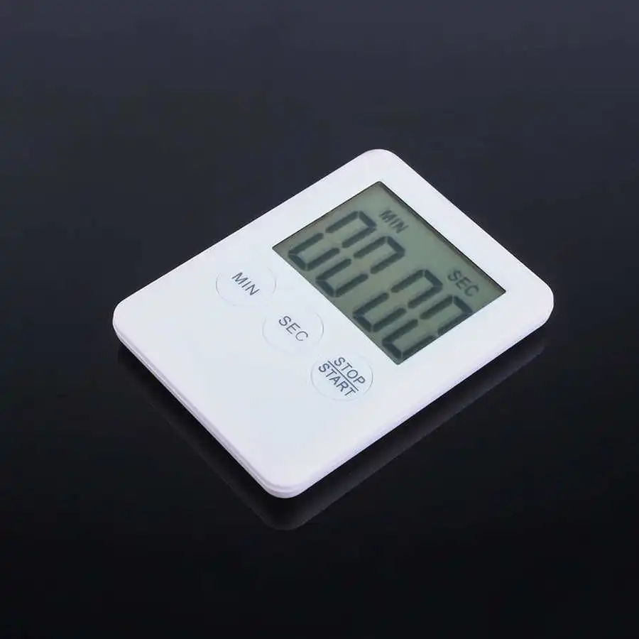 

LCD Digital Kitchen Timer Cooking Timer Alarm Clock Magnet Big Digits Loud Alarm Magnetic Backing Stand Despertador Table Clock