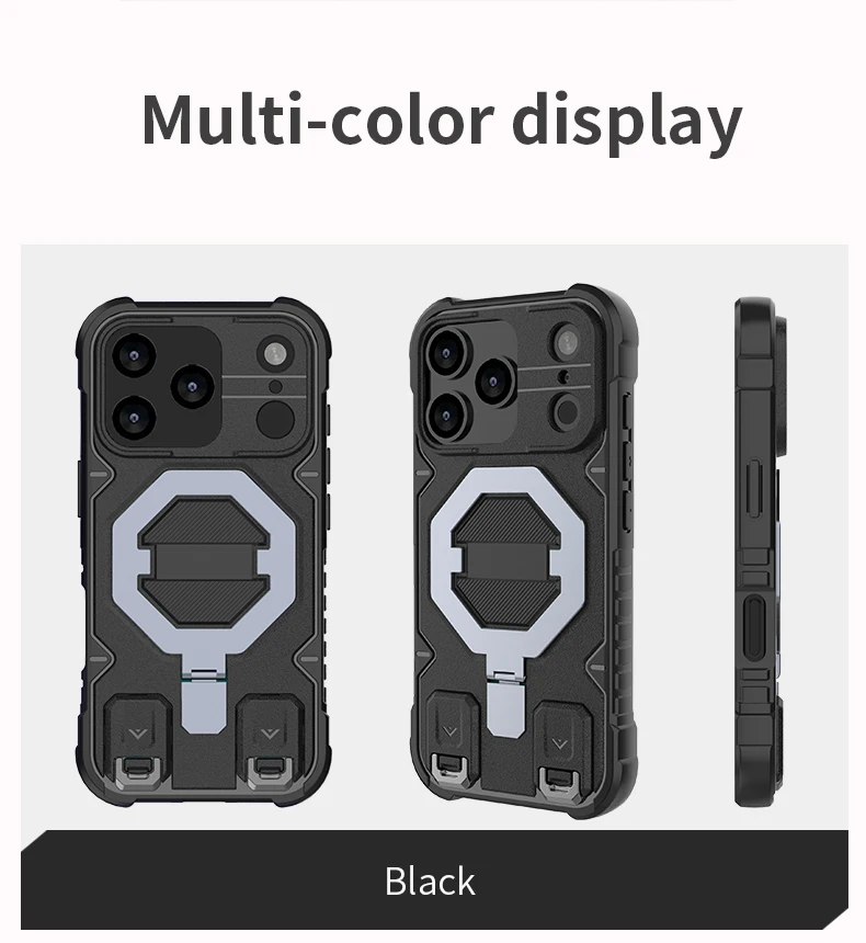 Matrix Armor Magnetic Kickstand Phone Case with Lanyard | Heavy-Duty Shockproof Cover Matrix Armor Magnetic Kickstand Phone Case with Lanyard | Heavy-Duty Shockproof Cover