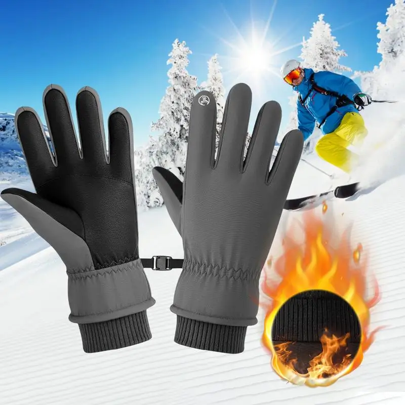 

Зимние мотоциклетные перчатки для сенсорных экранов, гоночные перчатки, мужские перчатки для мотокросса, водонепроницаемые ветрозащитные термоперчатки для горного скутера