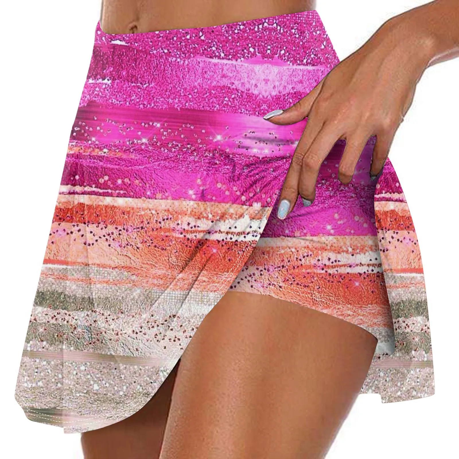 

Женская Повседневная Спортивная юбка с принтом для фитнеса, бега, тенниса, плиссированная короткая юбка, шорты, юбка, корейские отзывы, много вещей