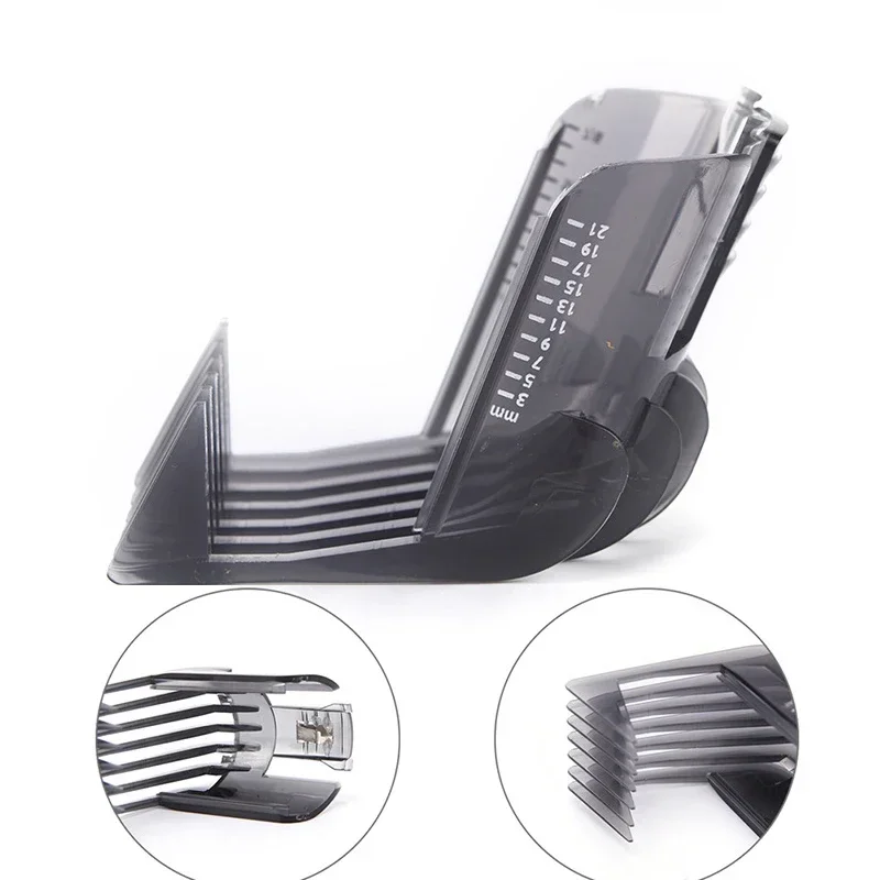 

1PCS Black Hair Clippers Beard Trimmer Comb Attachment For Philips QC5130 QC5105 QC5115 QC5120 QC5125 QC5135