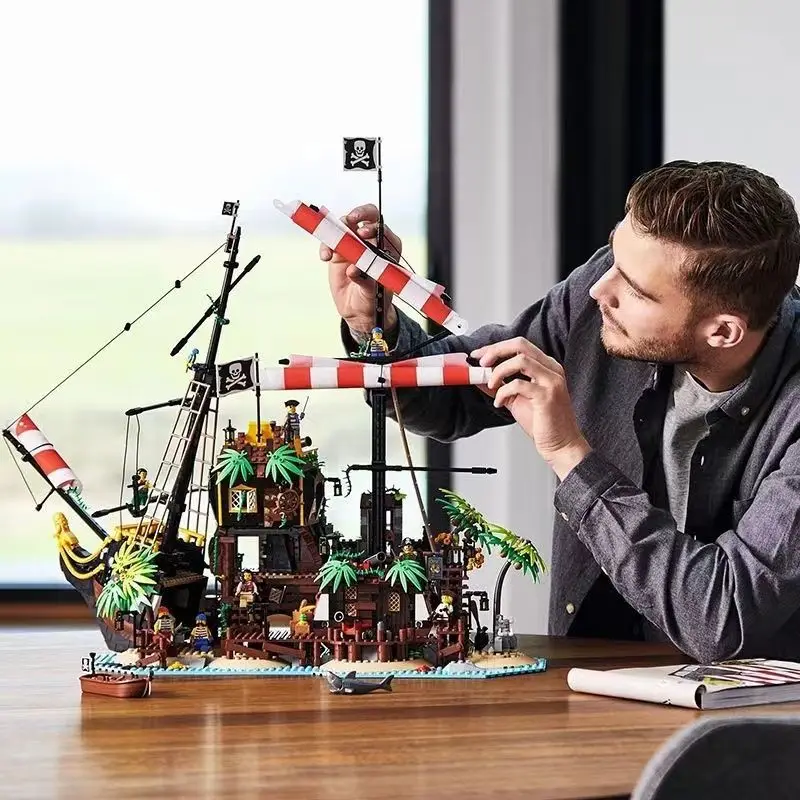Ideas MOC Pirates Barracuda Bay Ship 698998 Bricks Toy Ideas MOC Pirates Barracuda Bay Ship 698998 Bricks Toy