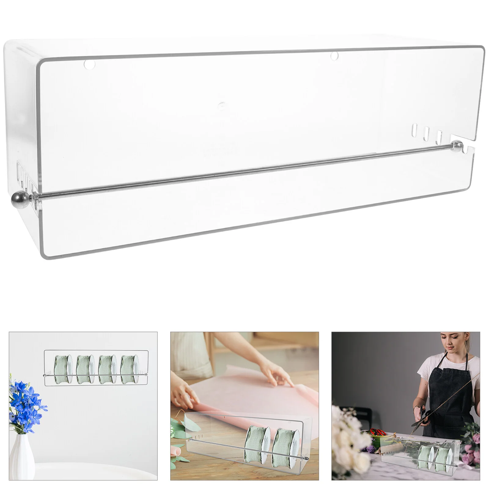 Clear Plastic Ribbon Sheer Craft Organizer Gift Storage Holder Material Organizers Rack Ribbon Spool Storage Tool
Clear Plastic Ribbon Sheer Craft Organizer Gift Storage Holder Material Organizers Rack Ribbon Spool Storage Tool