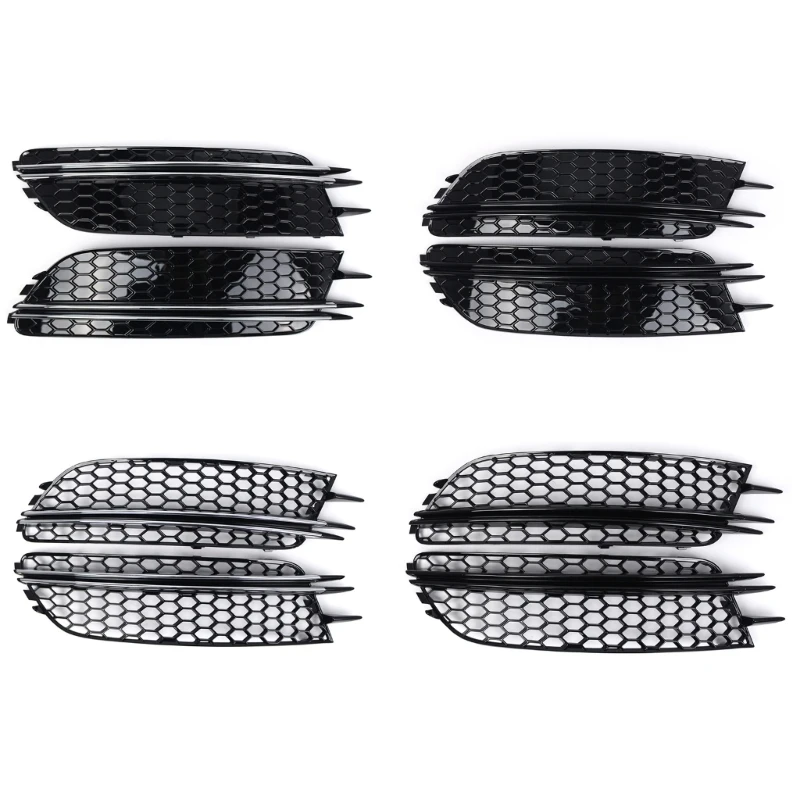 

Mesh Hoods Auto Bumper Grilles Guard For C7 Sedan 2012-2015 Standard Version 2012-2015 Plastic Grill Black J60F