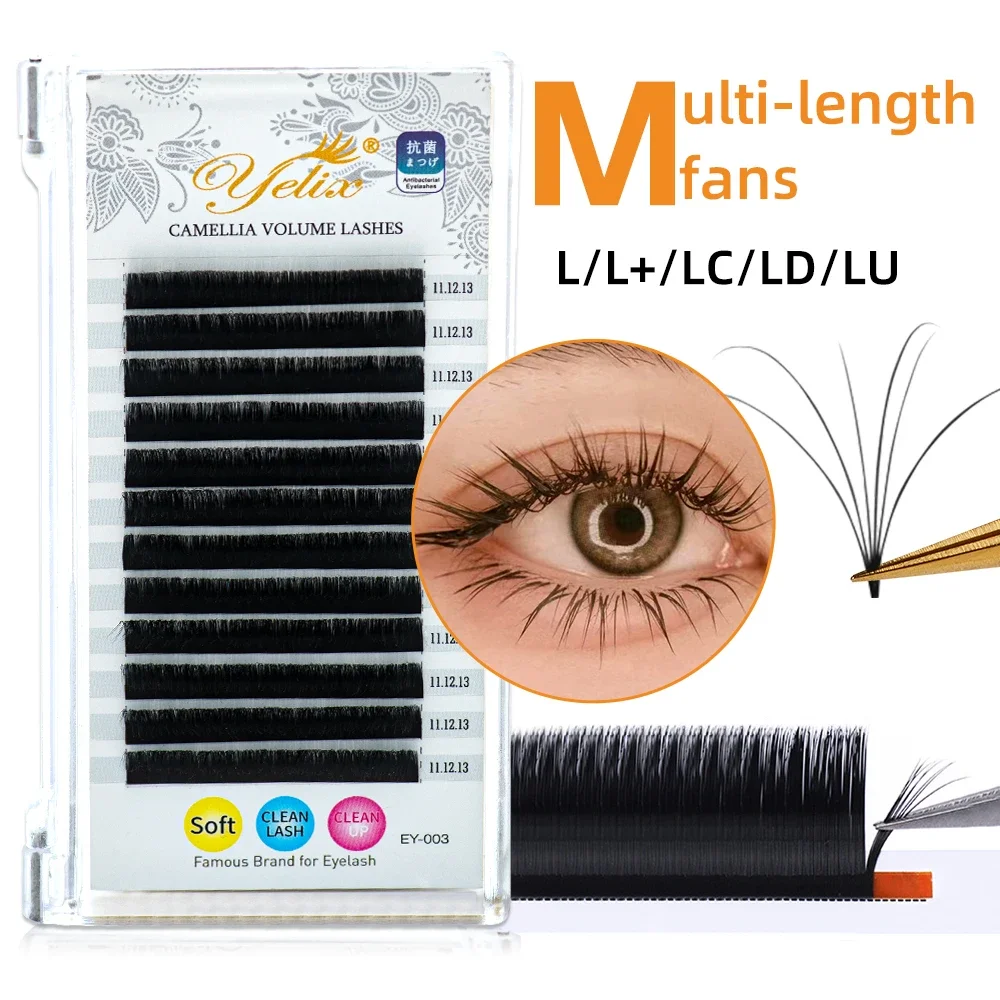 Yelix Multi-length Fans Natural Camellia Lash Extensions Fluffy Volume Lashes Soft Eyelash Extension Supplies Individual Lashes
Yelix Multi-length Fans Natural Camellia Lash Extensions Fluffy Volume Lashes Soft Eyelash Extension Supplies Individual Lashes
