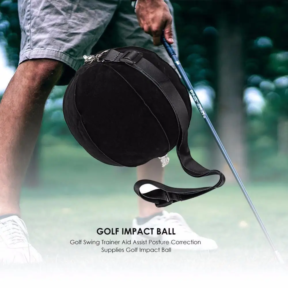 

New Golf Swing Trainer Ball With Golf Smart inflatable Assist Posture Correction Training For Golfers Dropshipping New Black