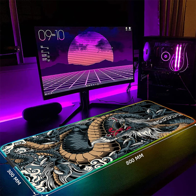 Dragon Large RGB Mouse Pad Gaming Mousepads LED Mouse Mat Gamer Desk Mats Rubber Table Rug With Backlit Desk Pads
Dragon Large RGB Mouse Pad Gaming Mousepads LED Mouse Mat Gamer Desk Mats Rubber Table Rug With Backlit Desk Pads