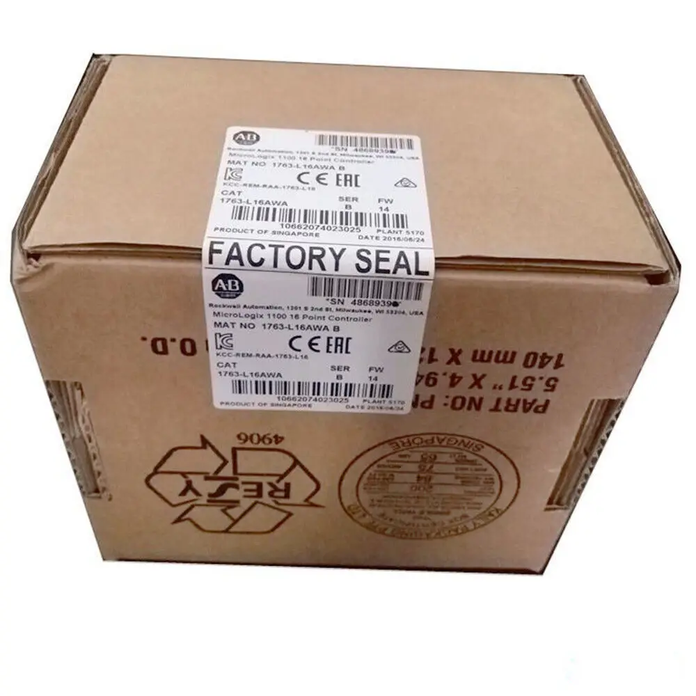 NEW 1763-L16AWA Micrologix 1100 Point Controller 1763L16AWA
NEW 1763-L16AWA Micrologix 1100 Point Controller 1763L16AWA